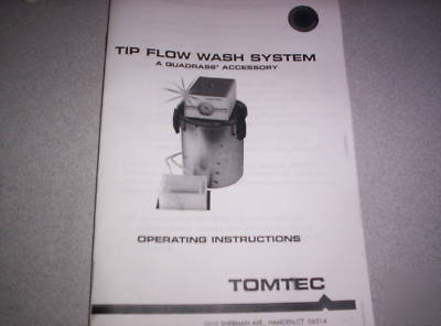 New tomtec tip flow wash system w/accessaries,cat#96-16
