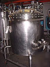 500 liter 132 gallon 316L stainless jacketed reactor 