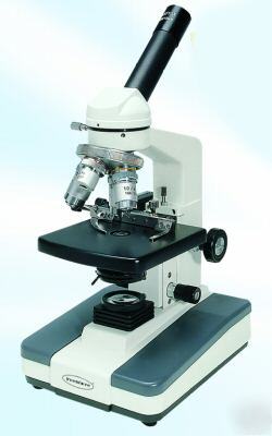 Advanced monocular microscope. 4X, 10X, 40XR, 100XR.