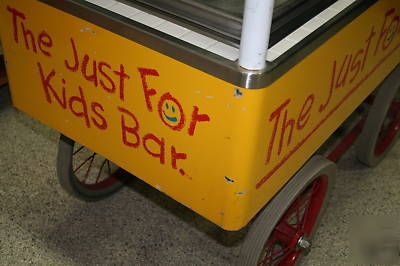 Custom concession cart - hot dogs - candy - hot food -