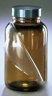 Qorpak safety-coated bottles, qorpak 7723TW amber