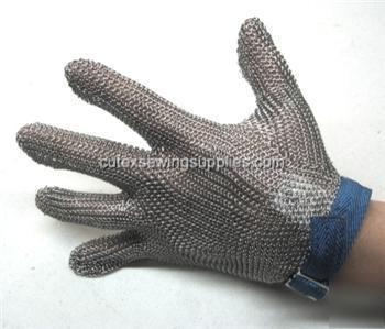 Stainless steel metal mesh safety glove x-small size