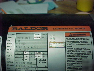 Baldor's definite purpose commercial motor 