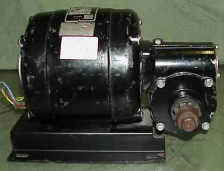 Bodine electric ac gear motor 120 vac, 1 phase, 1/8HP