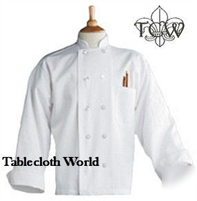 Chef coats -- light weight -- 4 coats -- xsm up to xl