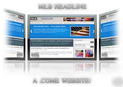 Established mlb website, adsense & automated twitter #