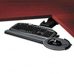 Fellowes adjustable corner keyboard tray