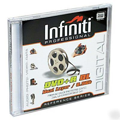 Infiniti 5 dual layer 8.5GB dvd+r with slim jewel case