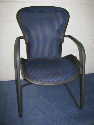 *aeron*herman miller*side chair*size b*cobalt blue