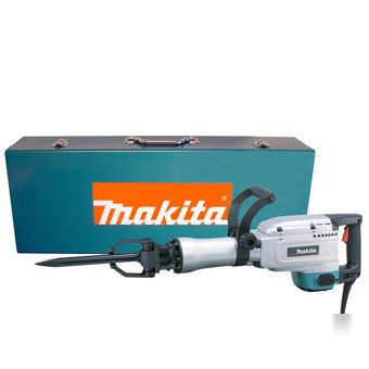  makita HM1304B 35 lb. demolition hammer w/ bits & case