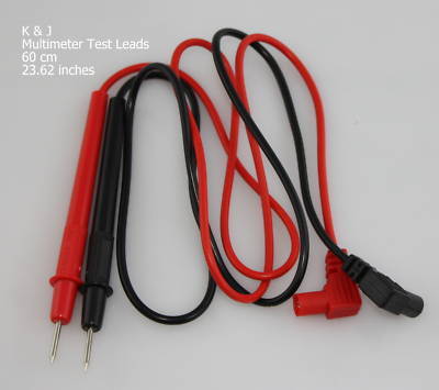 Multimeter test leads black red leads 60 cm/ 23.62 inch