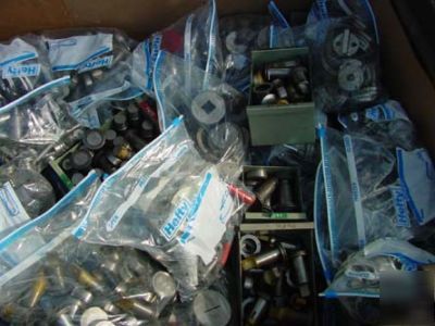 New large lot of strippit punch & die tooling 2000LBS