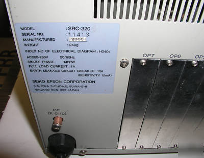 Seiko epson d-tran EL653S robot + src 320 controller