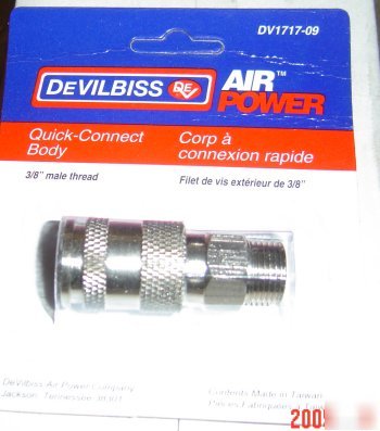 Air compressor quick coupler 3/8 male threads box/10