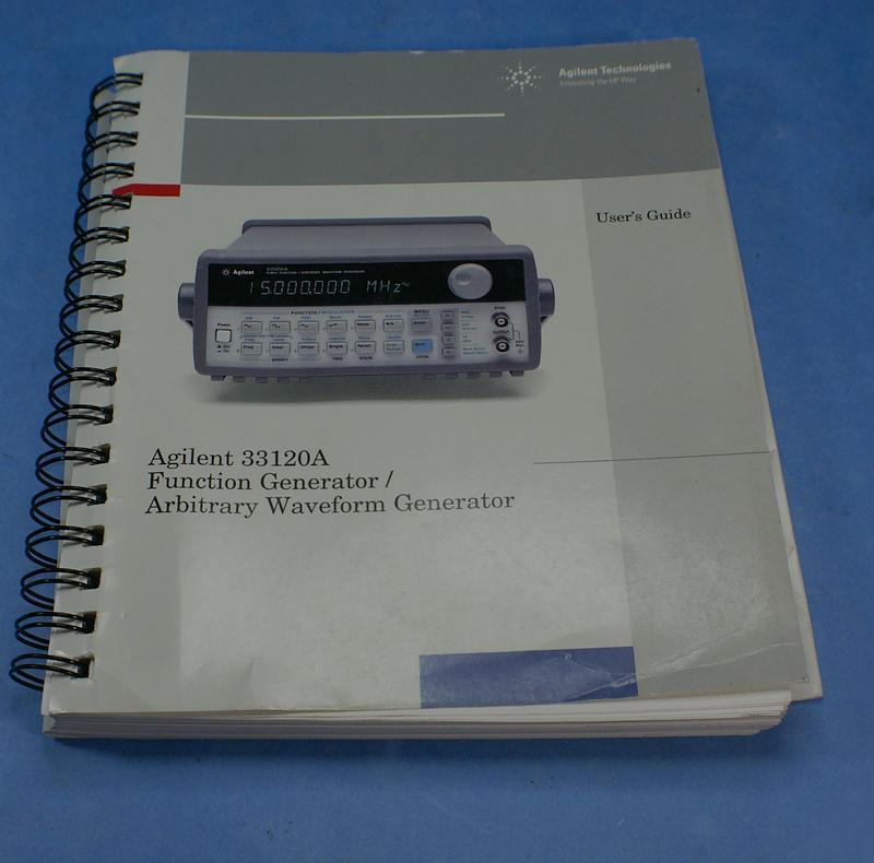 Agilent 33120A arbitrary waveform generator users guide
