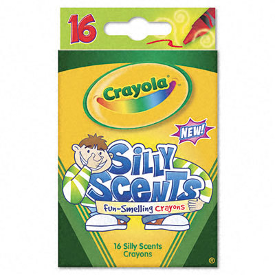 Binney & smith silly scents crayons, 16 colors per box