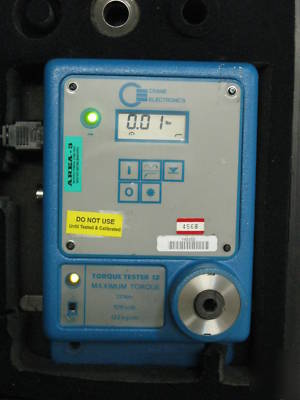 Crane electronics torque tester 12 tested & calibrated