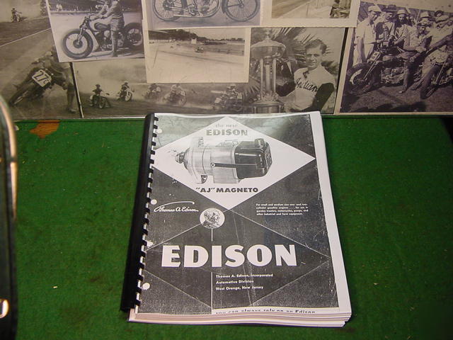 Edison splitdorf magneto, 3 ring catalog,indian,harley