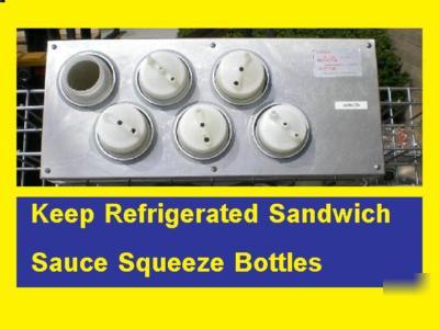 Electrolux dito refrigerated 6 squeeze bottles chiller