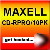 Maxell cd-rpro/10PK prof grade 700MB 42X jewel cs 48X r