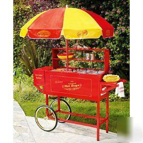 New nostalgia electrics hdc-701 carnival hot dog cart 