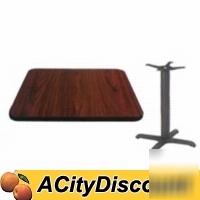 New reversible 24X30 restaurant table top w/ 22X22 base