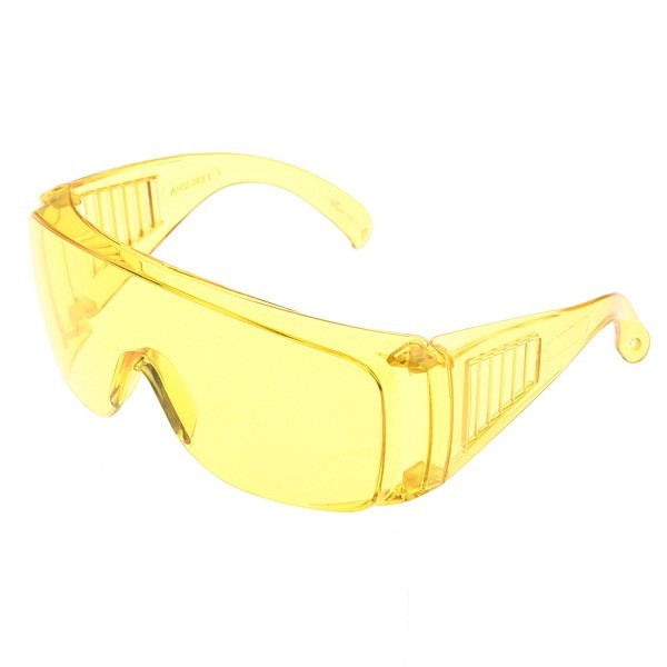 New uv safety goggles glasses protective eyewear yellow 