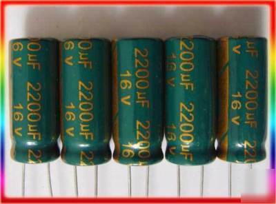 2200UF 16V radial electrolytic capacitors 20PCS dip hot