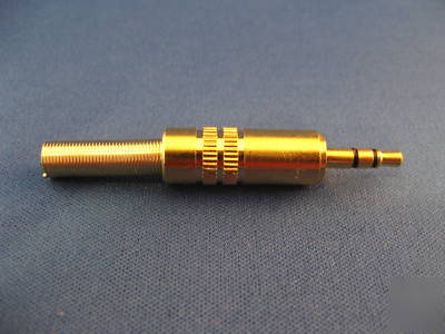 3.5MM stereo jack plug audio solder connector ''gold''