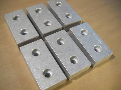 8020 inc aluminum solid block w/drill thru lot a (6PCS)