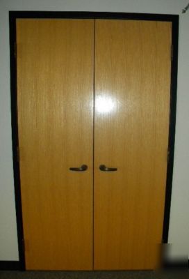 French door set-solid wood-commercial grade-used