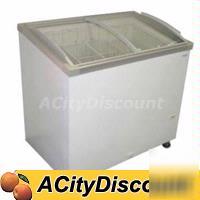 Fricon chest freezer 9.5 cu.ft w/ angle curve glass top