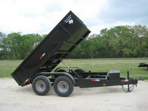 New 2010 7'X12' texas pride dump trailer 12K gvwr 