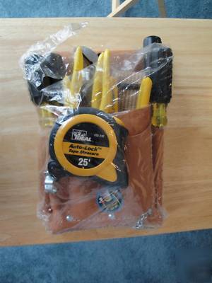 New ideal electrician 10 pc. tool set kit pouch brand 
