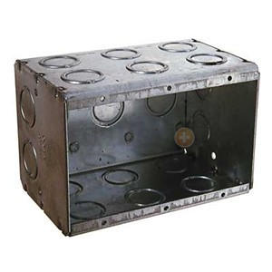 Raco hubbell 697 masonry three gang box