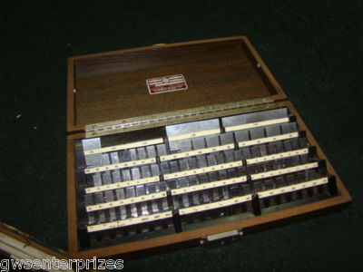 Starrett webber rectangular gauge block set RS81A1