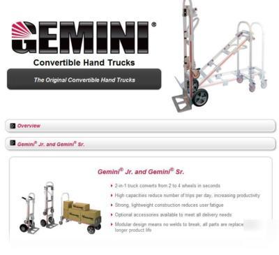 - magliner gemini senior aluminum hand truck sr GM81UM4