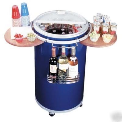 Summit PCC50BLUE round party cooler-outdoor cateriing
