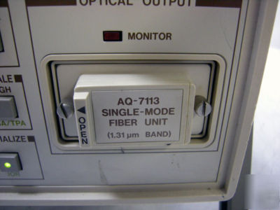 Ando AQ7110 optical fiber analyzer w/ AQ7113