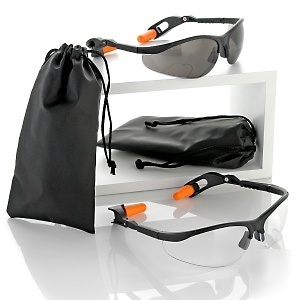 Bob vila 2-pack of safety glasses with ear plugs