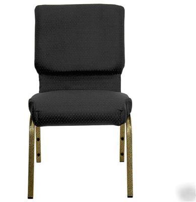 Church chairs fabric w/ metal frame any color stackable
