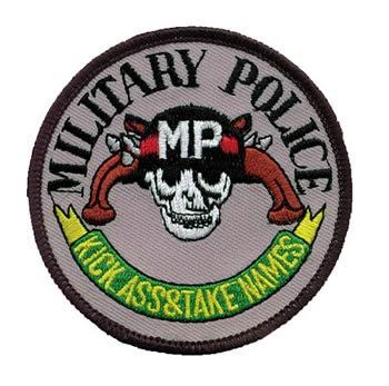 Military police kick ass version patch