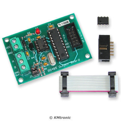 RS485 to 8 digitally outputs controller, bus id:01