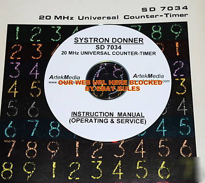 Systron donner sd 7034 instruction (ops-serv) manual 