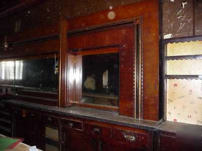 Vintage back and front bar with mirrors