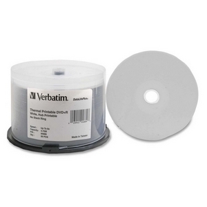 Verbatim 94889 -50PK dvd+r 8X 4.7GB white