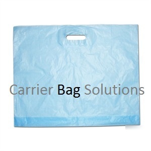 100 large blue plastic carrier bags - 22