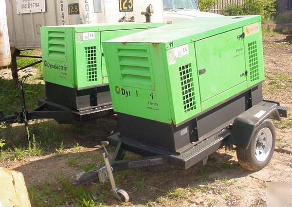 Lot 2 gmi diesel generators trailer mounted 21 kw parts