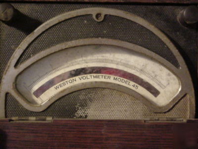 Antique weston voltmeter model 45