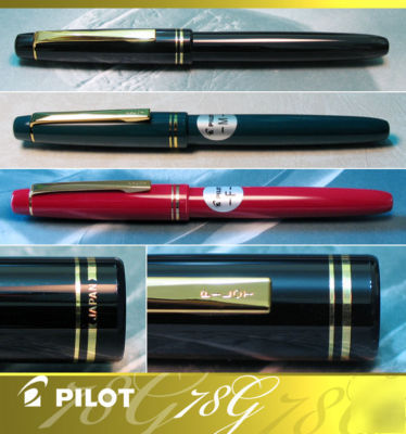 Pilot 78G fine (f) japan, 4 colors to choose from 